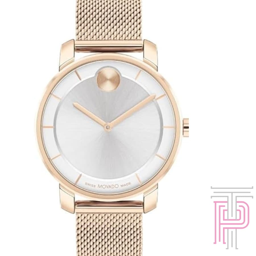 Movado Bold Ladies' Access Rose Gold Mesh Bracelet 3600924(W4)